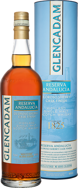 Виски Glencadam Reserva Andalucia Oloroso Sherry Cask Finish Highland Single Malt Scotch Whisky (gift box), 0.7 л в Новосибирске