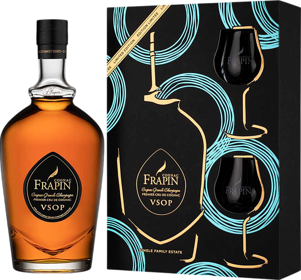 Коньяк Frapin Grande Champagne Premier Grand Cru du Cognac VSOP (gift box whis 2 glasses), 0.7 л в Перми