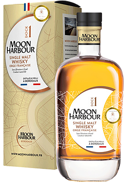 Виски Moon Harbour Dock 1 Single Malt Whisky Chateau Haut-Bergeron (gift box), 0.7 л