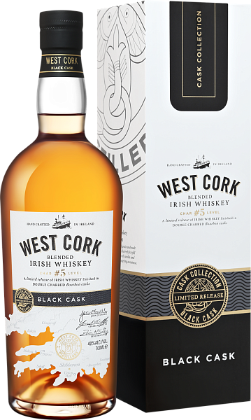 Виски West Cork Black Cask Blended Irish Whiskey (gift box), 0.7 л