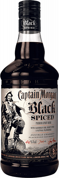 Captain Morgan Black Spiced, 0.7 л