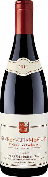 Вино Gevrey-Chambertin 1er Cru AOC Les Corbeaux Serafin Pere & Fils, 0.75 л