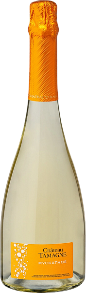 Игристое вино Chateau Tamagne Muscatnoe Young Demi-Sec Yuzhnyj Bereg Tamani Kuban-Vino, 0.75 л