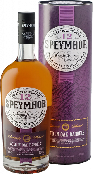 Виски Speymhor 12 y.o. Single Malt Scotch Whisky (gift box), 0.7 л