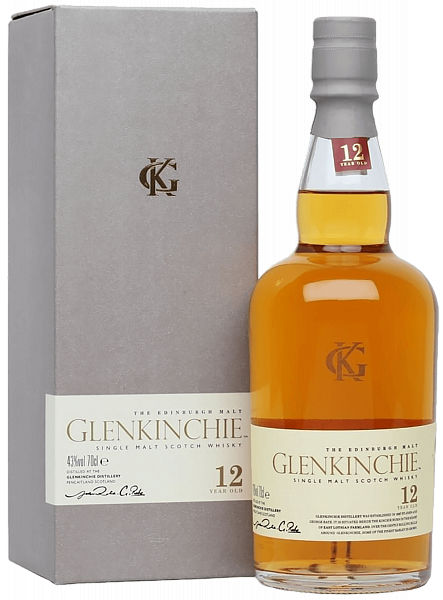 Glenkinchie 12 y.o. single malt scotch whisky (gift box), 0.75 л