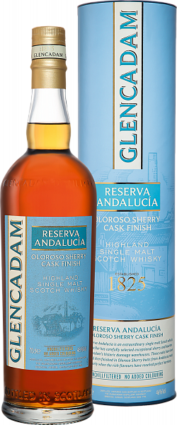 Glencadam Reserva Andalucia Oloroso Sherry Cask Finish Highland Single Malt Scotch Whisky (gift box), 0.7 л
