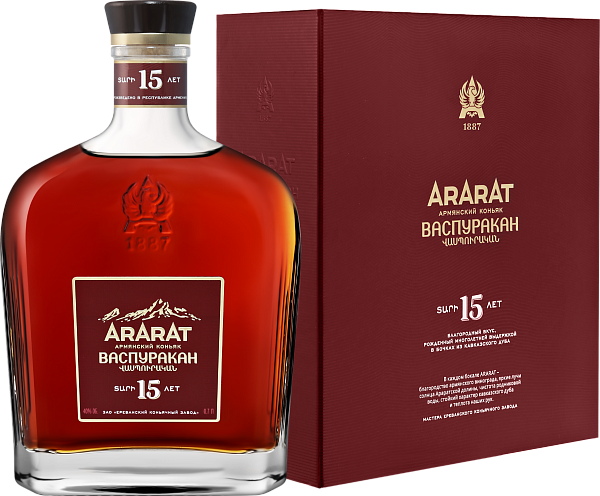 Коньяк ARARAT Vaspurakan 15 y.o. (gift box), 0.7 л в Новосибирске