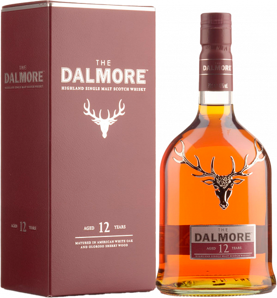 Виски The Dalmore 12 years Highland Single Malt Scotch Whisky (gift box), 0.7 л