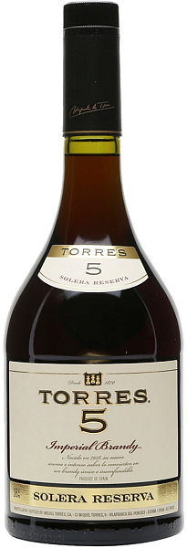 Бренди Torres 5 Solera Reserva, 0.5 л