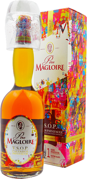 Кальвадос Père Magloire VSOP Pays d’Auge AOC (gift box with glass), 0.7 л