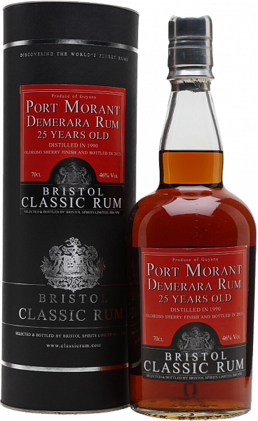 Port Morant Demerara Rum 25 Years Old Bristol Classic Rum (gift box), 0.7 л