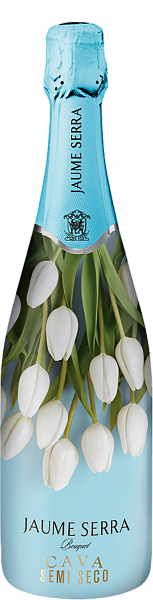 Игристое вино Jaume Serra Semi Seco Cava DO White Tulip Edition, 0.75 л