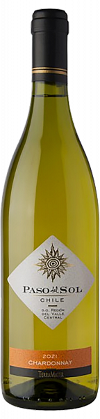 Вино Paso Del Sol Chardonnay Central Valley DO TerraMater, 0.75 л