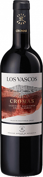 Чилийское вино Los Vascos Cromas Cabernet Sauvignon Gran Reserva Colchagua Valley DO Domaines Barons de Rothschild-Lafite, 0.75 л