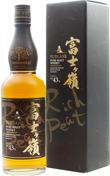 Виски Fujigane Pure Malt Rich Peat Single Malt Japanese Whisky (gift box), 0.7 л