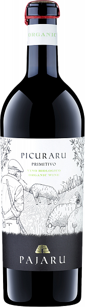 Вино Picuraru Primitivo Pajaru Puglia IGT Famiglia de Cerchio, 0.75 л