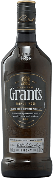 Виски Grant's Triple Wood Smoky Blended Scotch Whisky, 0.7 л