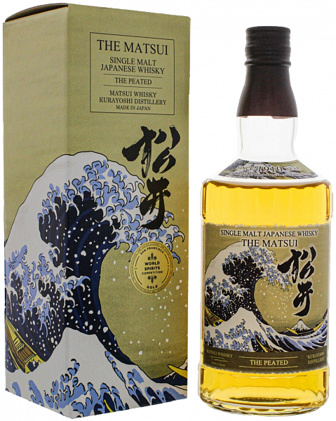 Виски The Matsui The Peated Single Malt Japanese Whisky (gift box), 0.7 л