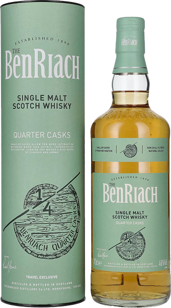 Виски Benriach Quarter Casks Single Malt Scotch Whisky (gift box), 0.7 л