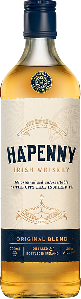 Виски Ha'penny Original Blend Irish Whiskey, 0.7 л