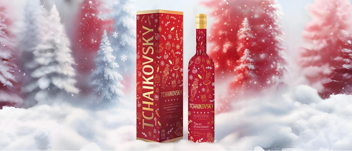 Лимитированный выпуск водки TCHAIKOVSKY «Щелкунчик» в новогоднем дизайне