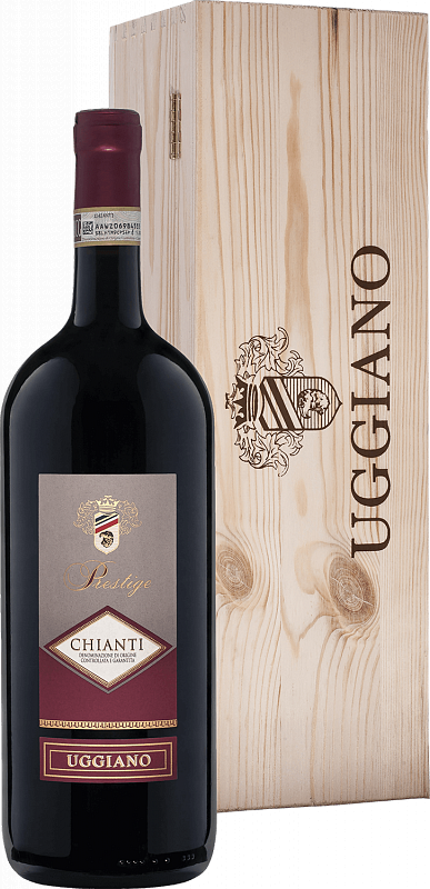 Вино Престиж Кьянти DOCG Уджиано в подарочной упаковке 2021 1.5л