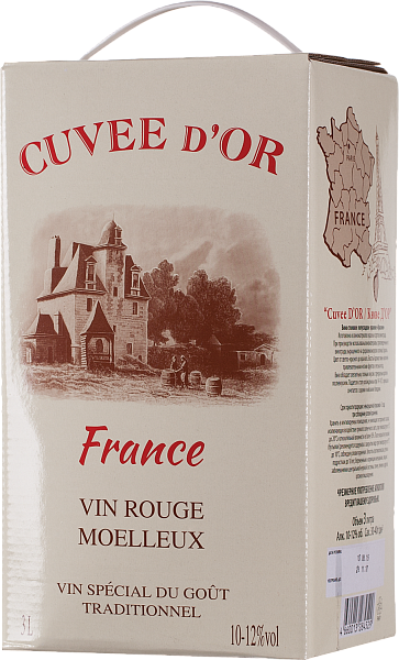 Вино Cuvee d’Or, 3 л