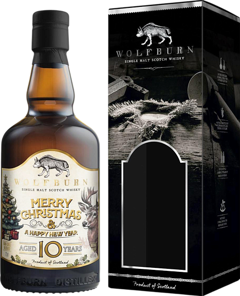 Виски Wolfburn Single Malt Scotch Whisky 10 y.o. (gift box), 0.7 л в Обнинске