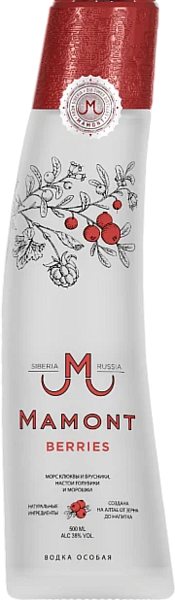 Водка Mamont Berries, 0.5 л