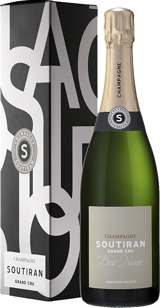 Шампанское Soutiran Brut Nature Grand Cru Champagne AOC (gift box), 0.75 л