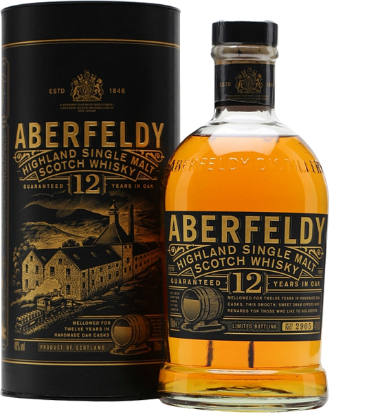Виски Aberfeldy Highland Sing Malt Scotch Whisky 12 y.o. (gift box), 0.7 л в Волгограде
