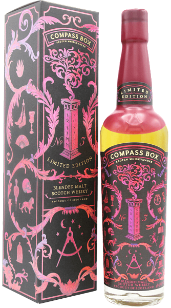 Виски Compass Box No Name №3 Blended Malt Scotch Whisky (gift box), 0.7 л