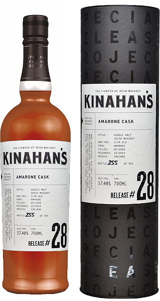 Виски Kinahan's Amarone Cask Release №28 Single Malt Irish Whisky (gift box), 0.7 л