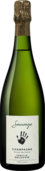 Шампанское Sauvage Brut Nature Champagne AOC Famille Delouvin, 0.75 л