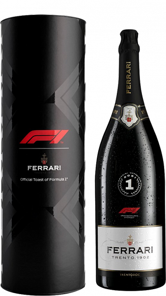 Игристое вино Ferrari Brut Formula-1 Limited Edition Jeroboam Trento DOC (gift box), 3 л