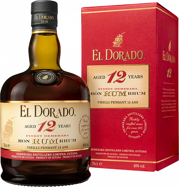 Ром El Dorado 12 Years Old (gift box), 0.7 л
