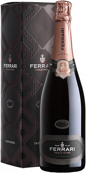 Игристое вино Ferrari Perle Rose Riserva Trento DOC (gift box), 0.75 л