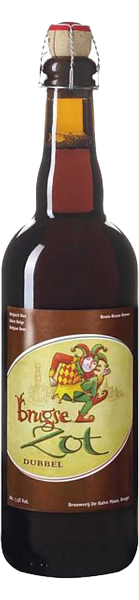 Пиво Brugse Zot Dubbel De Halve Maan, 0.75 л