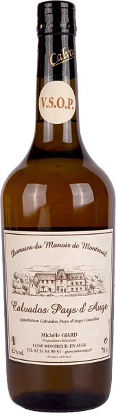 Кальвадос Domaine du Manoir de Montreuil VSOP Calvados Pays d'Auge АОС, 0.7 л