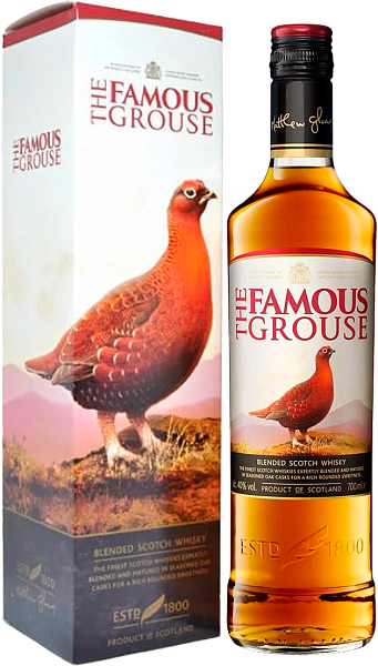 Виски Famous Grouse 3 y.o.Blended Scotch Whisky, 0.7 л