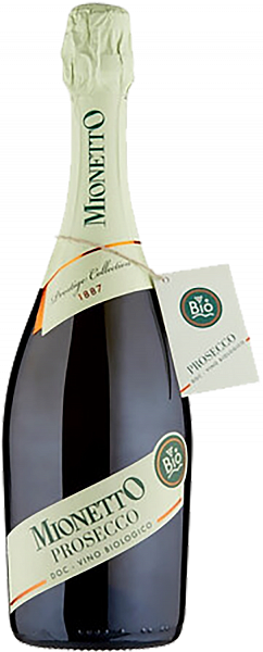 Игристое вино Mionetto Prosecco DOC Bio Extra Dry, 0.75 л