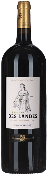 Вино Chateau des Landes Cuvee Prestige Lussac Saint-Emilion AOC Vignobles Lassagne, 1.5 л