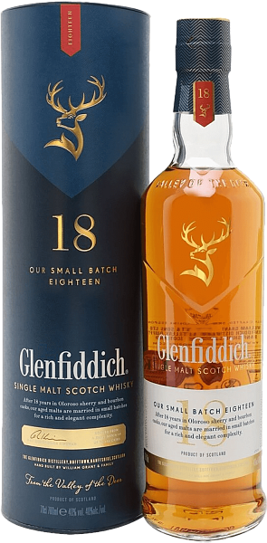 Виски Glenfiddich 18 y.o. Single Malt Scotch Whisky (gift box), 0.7 л в Ростове-на-Дону