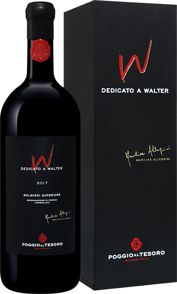 Вино Dedicato A Walter Bolgheri Superiore DOC Poggio Al Tesoro (gift box), 1.5 л в Ростове-на-Дону