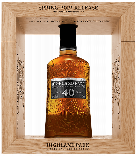 Виски Highland Park 40 y.o. single malt scotch whisky (gift box), 0.7 л