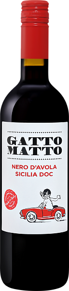 Вино Gatto Matto Nero d’Avola Sicilia DOC Villa Degli Olmi, 0.75 л в Краснодаре