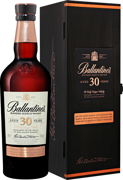 Виски Ballantine's Blended Scotch Whisky 30 y.o. (gift box), 0.7 л