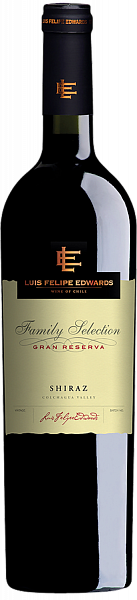 Чилийское вино Shiraz Family Selection Grand Reserva Colchagua Valley DO Luis Felipe Edwards, 0.75 л