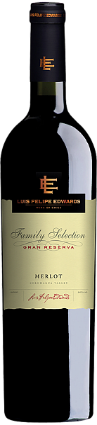 Чилийское вино Merlot Family Selection Grand Reserva Colchagua Valley DO Luis Felipe Edwards, 0.75 л