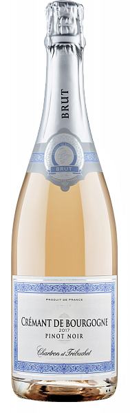 Игристое вино Pinot Noir Cremant de Bourgogne AOC Brut Rose Chartron et Trebuchet, 0.75 л